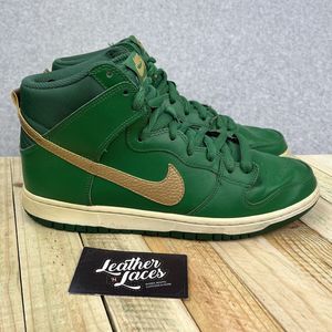 Nike SB Dunk High Pro St Patrick Day Shoes Mens 10.5 Irish Green Gold 305050-373